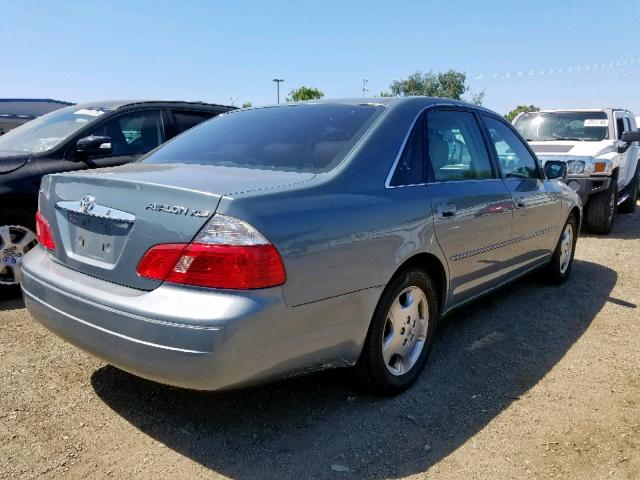 4T1BF28B64U387298 - 2004 TOYOTA AVALON XL BLUE photo 4