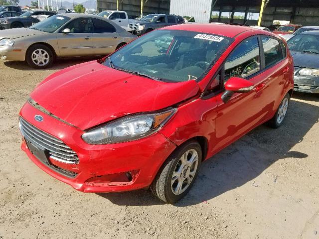 3FADP4EJ5EM107707 - 2014 FORD FIESTA SE RED photo 2