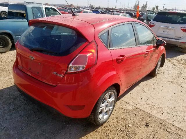 3FADP4EJ5EM107707 - 2014 FORD FIESTA SE RED photo 4