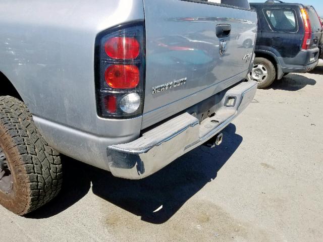 3D7KS29C86G196825 - 2006 DODGE RAM 2500 SILVER photo 9