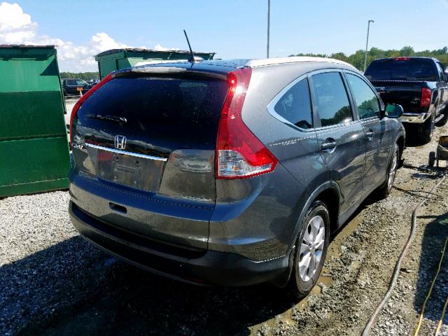 2HKRM3H78CH514670 - 2012 HONDA CR-V EXL GRAY photo 4