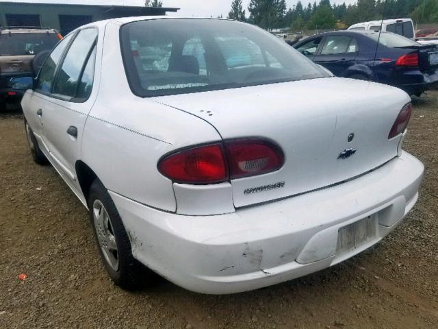 1G1JC524217412687 - 2001 CHEVROLET CAVALIER B WHITE photo 3