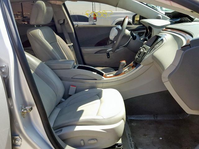 1G4GE5EV0AF197893 - 2010 BUICK LACROSSE C SILVER photo 5