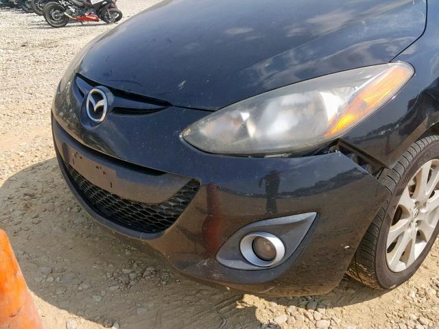 JM1DE1LZXC0139916 - 2012 MAZDA MAZDA2 BLACK photo 9