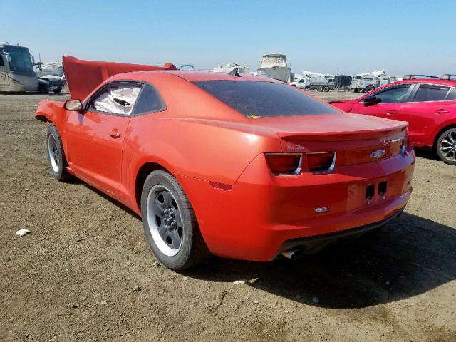 2G1FA1E36C9209150 - 2012 CHEVROLET CAMARO LS ORANGE photo 3