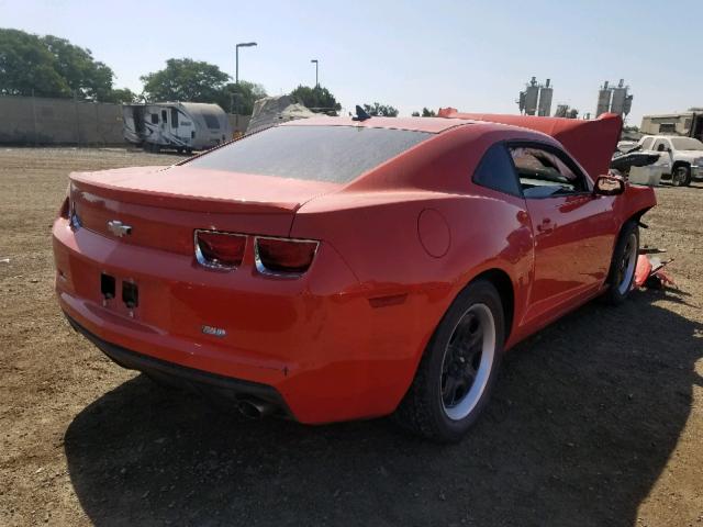 2G1FA1E36C9209150 - 2012 CHEVROLET CAMARO LS ORANGE photo 4