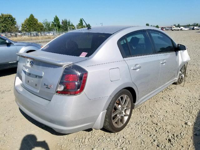 3N1CB61E97L693784 - 2007 NISSAN SENTRA SE- SILVER photo 4