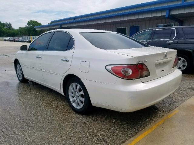 JTHBA30G840021381 - 2004 LEXUS ES 330 WHITE photo 3