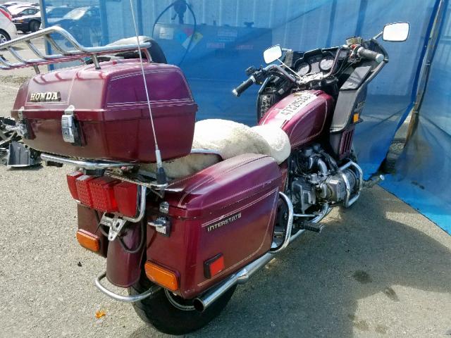 1HFSC02150A325982 - 1983 HONDA INTERSTATE MAROON photo 4