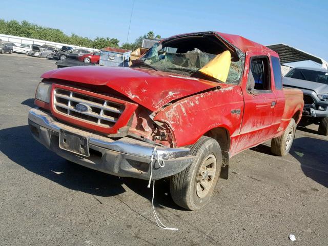 1FTYR14V62PB44778 - 2002 FORD RANGER SUP RED photo 2