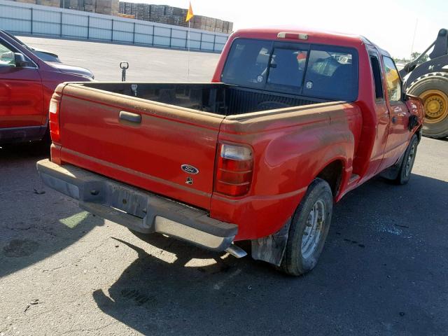 1FTYR14V62PB44778 - 2002 FORD RANGER SUP RED photo 4