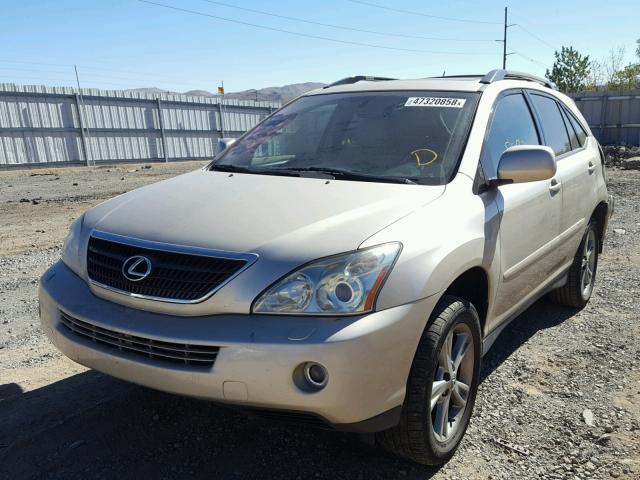 JTJGW31U172005140 - 2007 LEXUS RX 400H GOLD photo 2