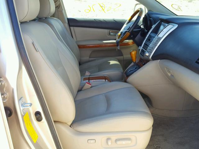 JTJGW31U172005140 - 2007 LEXUS RX 400H GOLD photo 5