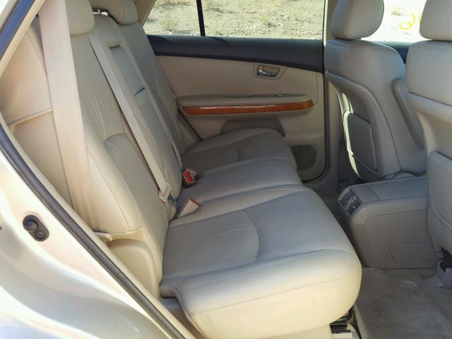 JTJGW31U172005140 - 2007 LEXUS RX 400H GOLD photo 6