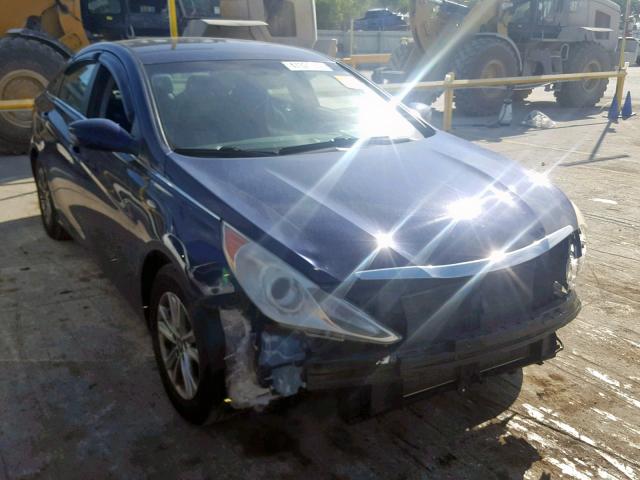 5NPEB4AC2DH734292 - 2013 HYUNDAI SONATA GLS BLUE photo 1