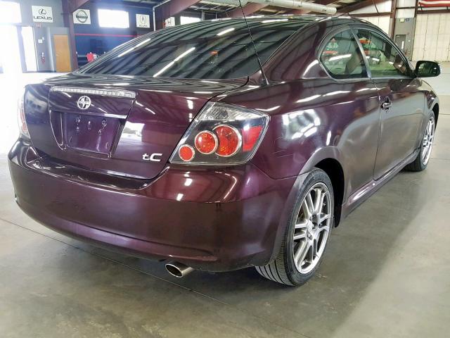 JTKDE167490277995 - 2009 TOYOTA SCION TC BURGUNDY photo 4