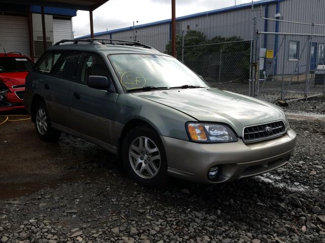 4S3BH675037648181 - 2003 SUBARU LEGACY OUT GREEN photo 1