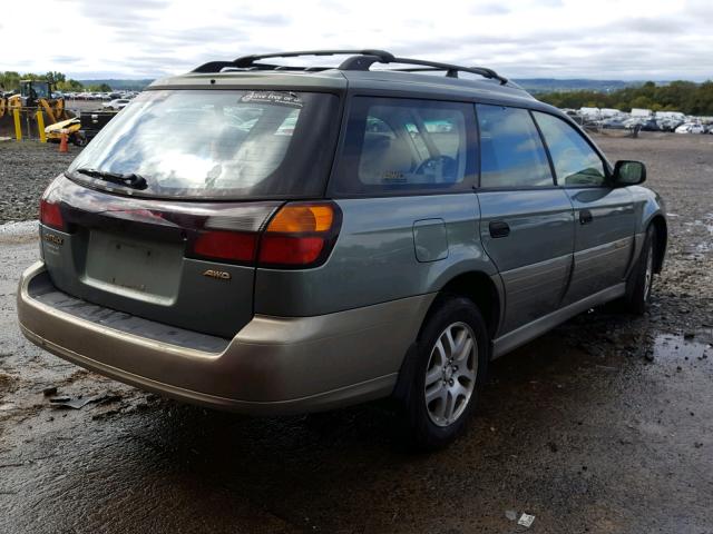 4S3BH675037648181 - 2003 SUBARU LEGACY OUT GREEN photo 4