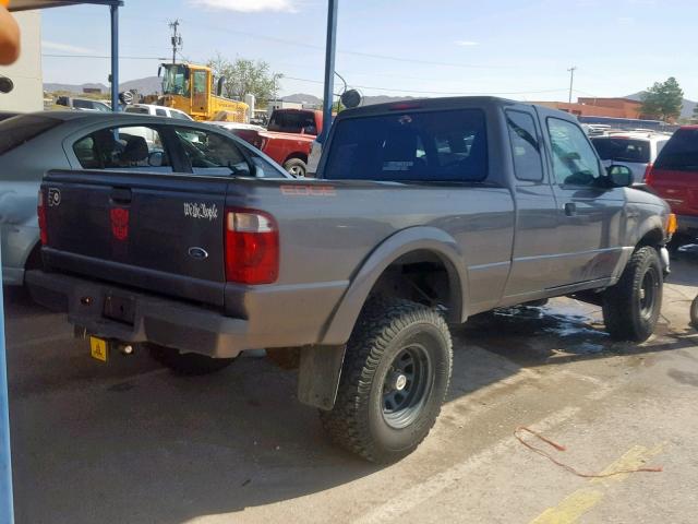 1FTYR14U34PB12820 - 2004 FORD RANGER SUP GRAY photo 4