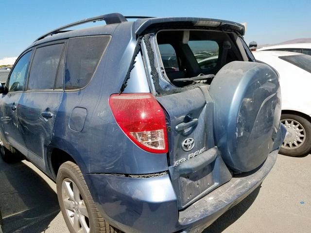 JTMBK34V585064219 - 2008 TOYOTA RAV4 LIMIT BLUE photo 3