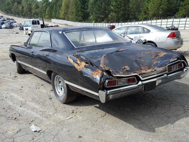 164397D209853 - 1967 CHEVROLET IMPALA BLACK photo 3