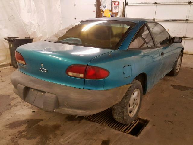 1G1JC1242V7141774 - 1997 CHEVROLET CAVALIER B BLUE photo 4