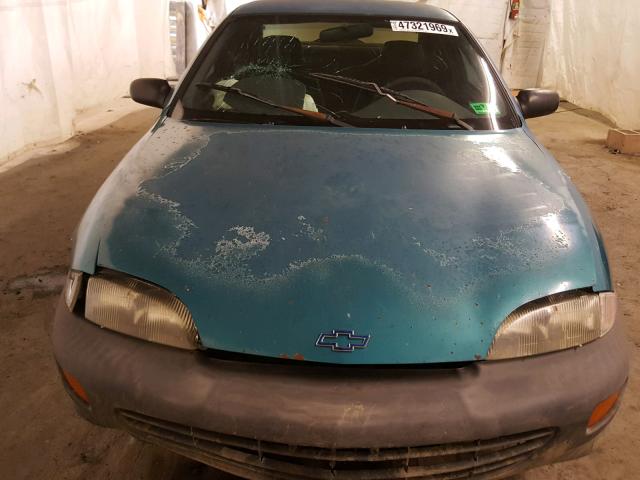 1G1JC1242V7141774 - 1997 CHEVROLET CAVALIER B BLUE photo 9