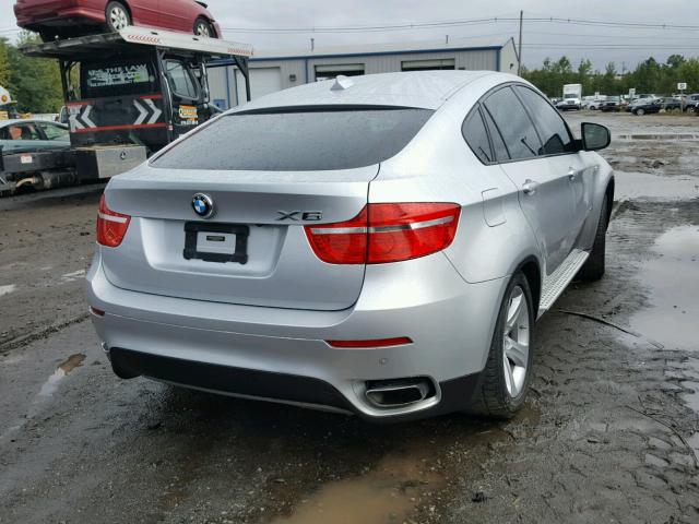 5UXFG8C50CLZ97465 - 2012 BMW X6 XDRIVE5 SILVER photo 4