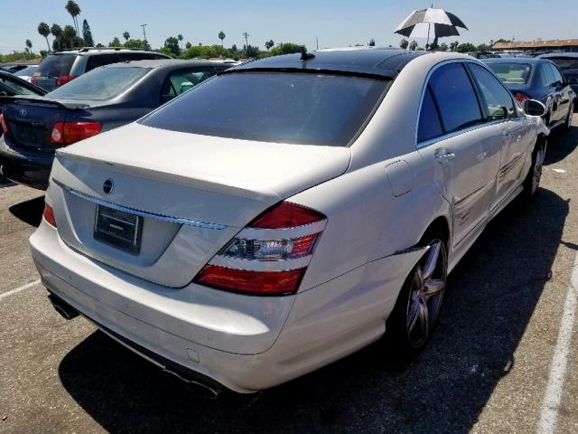 WDDNG71X18A165752 - 2008 MERCEDES-BENZ S 550 WHITE photo 4