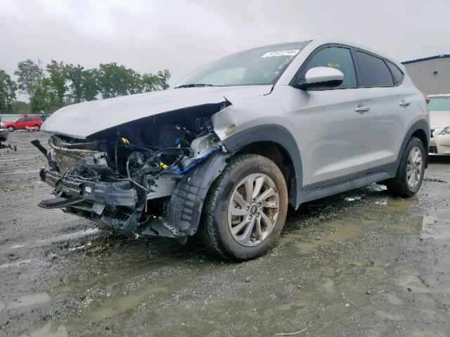 KM8J23A41GU116839 - 2016 HYUNDAI TUCSON SE SILVER photo 2