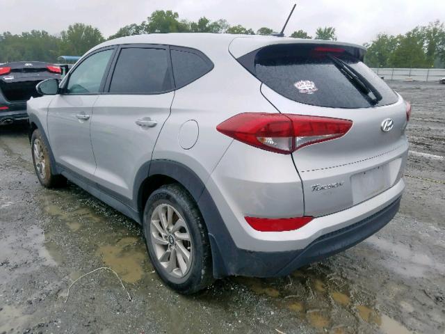 KM8J23A41GU116839 - 2016 HYUNDAI TUCSON SE SILVER photo 3