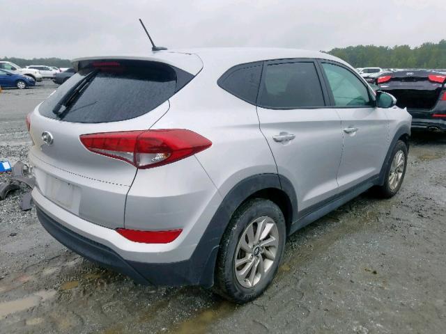 KM8J23A41GU116839 - 2016 HYUNDAI TUCSON SE SILVER photo 4