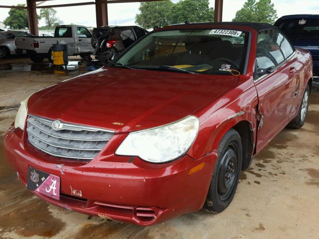 1C3LC45B79N515149 - 2009 CHRYSLER SEBRING LX RED photo 2