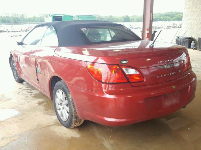 1C3LC45B79N515149 - 2009 CHRYSLER SEBRING LX RED photo 3