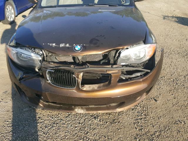 WBAUP7C58CVP22981 - 2012 BMW 128 I BROWN photo 9