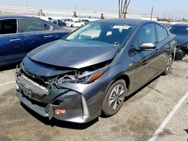 JTDKARFP3H3042252 - 2017 TOYOTA PRIUS PRIM GRAY photo 2