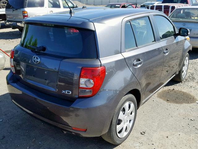 JTKKUPB47E1040463 - 2014 TOYOTA SCION XD GRAY photo 4