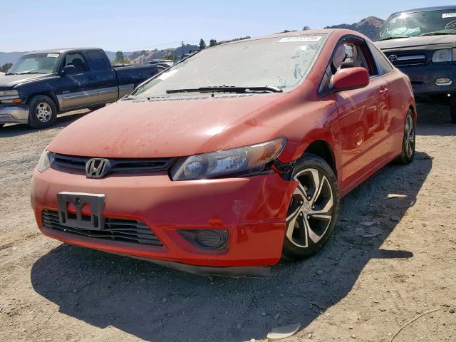 2HGFG12868H508979 - 2008 HONDA CIVIC EX RED photo 2