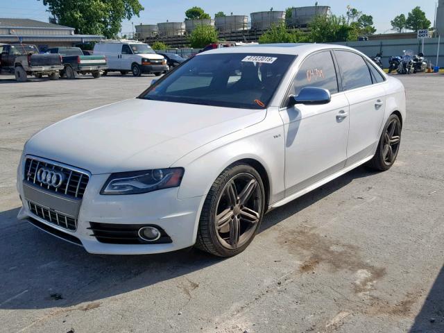 WAUKGAFL5CA072139 - 2012 AUDI S4 PRESTIG WHITE photo 2