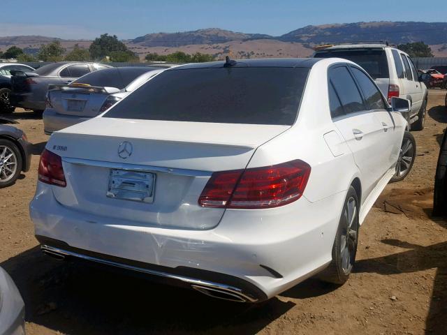 WDDHF5KB5FB134504 - 2015 MERCEDES-BENZ E 350 WHITE photo 4