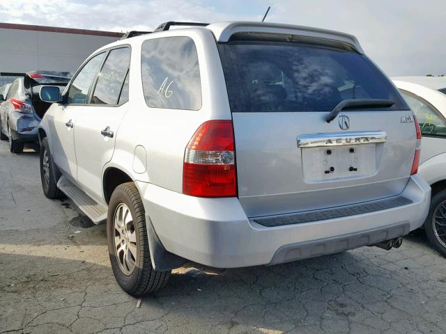 2HNYD186X3H501901 - 2003 ACURA MDX TOURIN SILVER photo 3