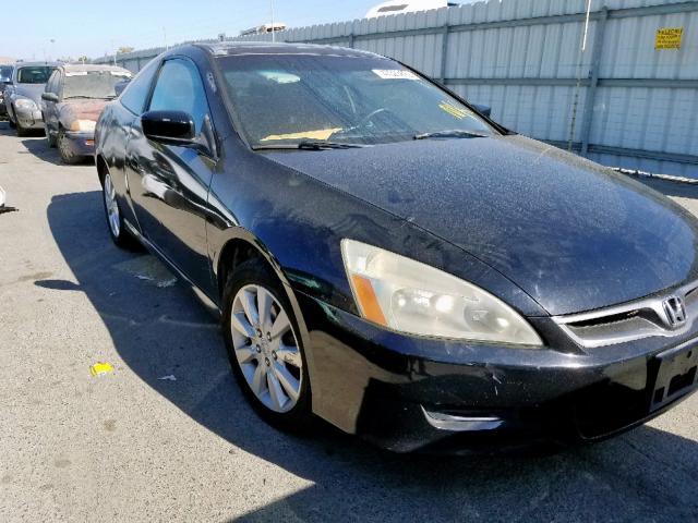 1HGCM82626A007327 - 2006 HONDA ACCORD EX BLACK photo 1