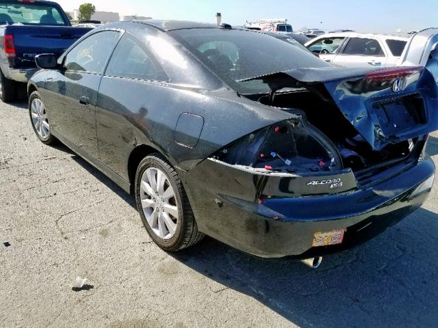 1HGCM82626A007327 - 2006 HONDA ACCORD EX BLACK photo 3