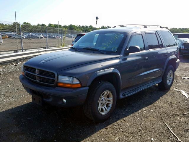 1D4HS38N23F568169 - 2003 DODGE DURANGO SP GRAY photo 2