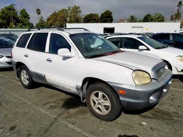 KM8SC13D32U182871 - 2002 HYUNDAI SANTA FE G WHITE photo 1