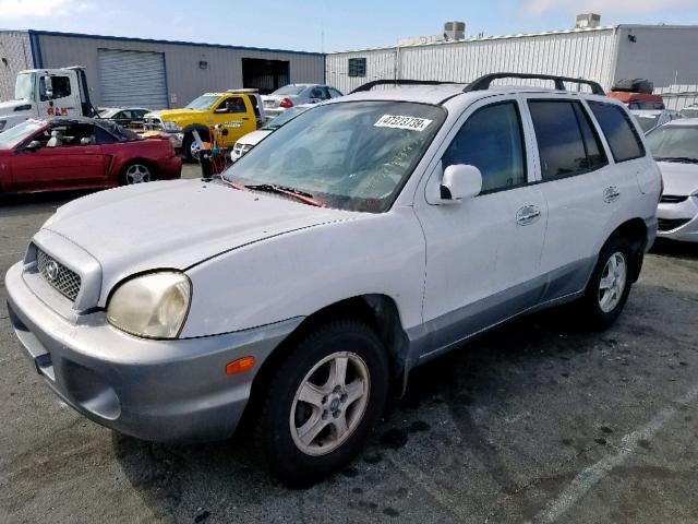 KM8SC13D32U182871 - 2002 HYUNDAI SANTA FE G WHITE photo 2