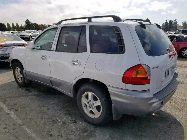 KM8SC13D32U182871 - 2002 HYUNDAI SANTA FE G WHITE photo 3