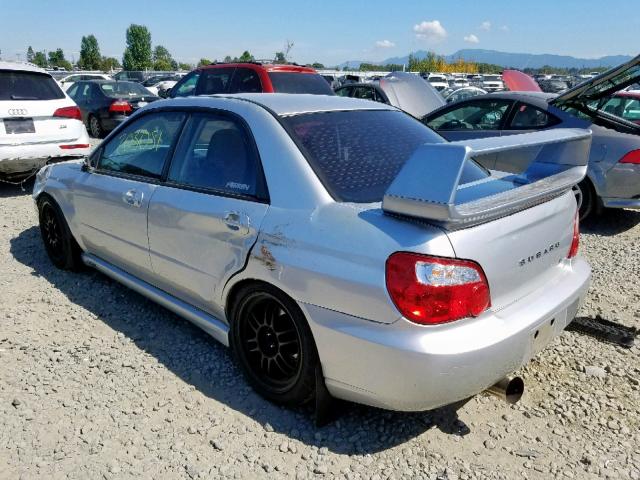 JF1GD29635G510322 - 2005 SUBARU IMPREZA WR SILVER photo 3