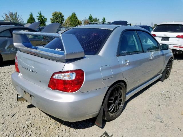 JF1GD29635G510322 - 2005 SUBARU IMPREZA WR SILVER photo 4