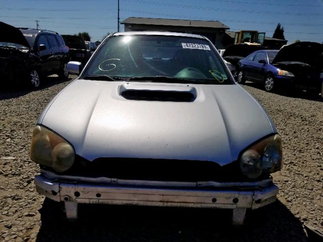 JF1GD29635G510322 - 2005 SUBARU IMPREZA WR SILVER photo 9